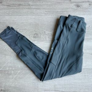 Free Ride Equestrian Leggings XS Teal/Gray